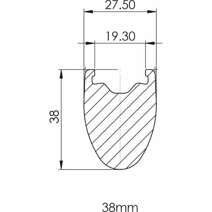 Prime BlackEdition 38 Carbon Road Rim - Billede 3