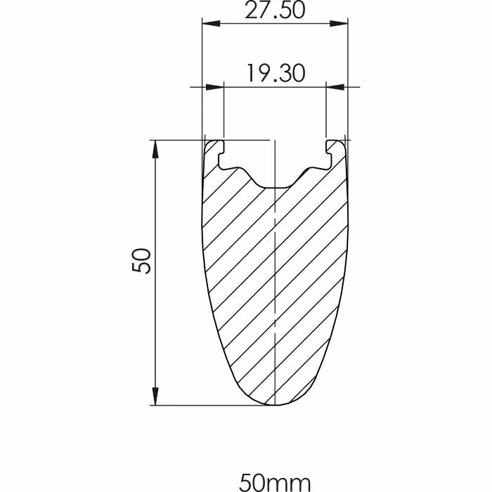 Prime BlackEdition 50 Carbon Disc Road Rim - Billede 3